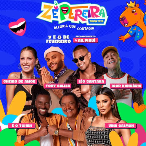 Zé Pereira de Timon começa hoje e segue até este sábado (8)