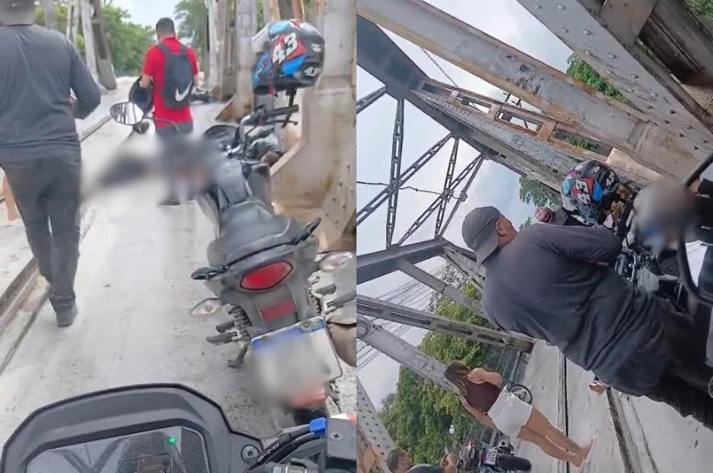 Mulher morre e homem fica ferido em acidente na Ponte Metálica em Timon