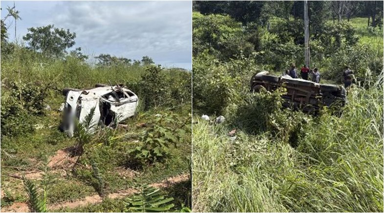 Tragédia na BR-235: capotamento em Gilbués deixa três mortos, incluindo uma criança