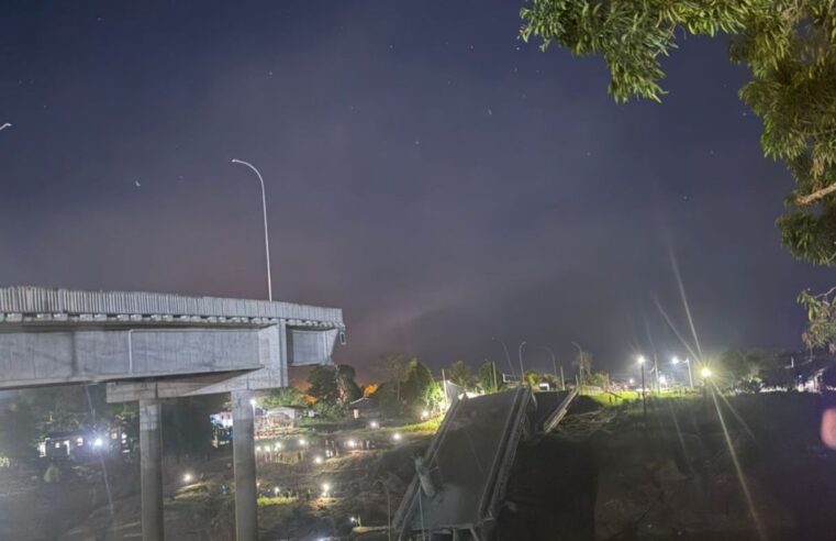 Ponte de R$ 36 milhões desaba no Acre e deixa feridos