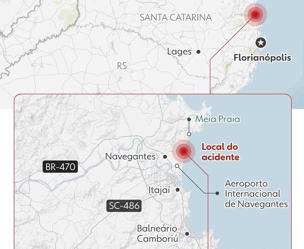 Queda de avião em Navegantes mobiliza equipes de resgate e será investigada pelo Cenipa